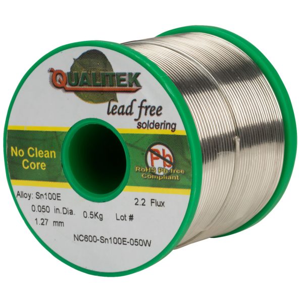 QUALITEK NC600E SN100E 2.2% NO CLEAN SOLDER WIRE