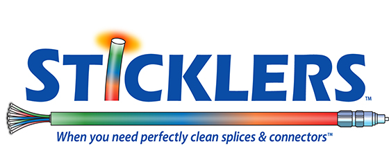 Logo for Sticklers a MicroCare Company selling Fiber Optic Cleaners