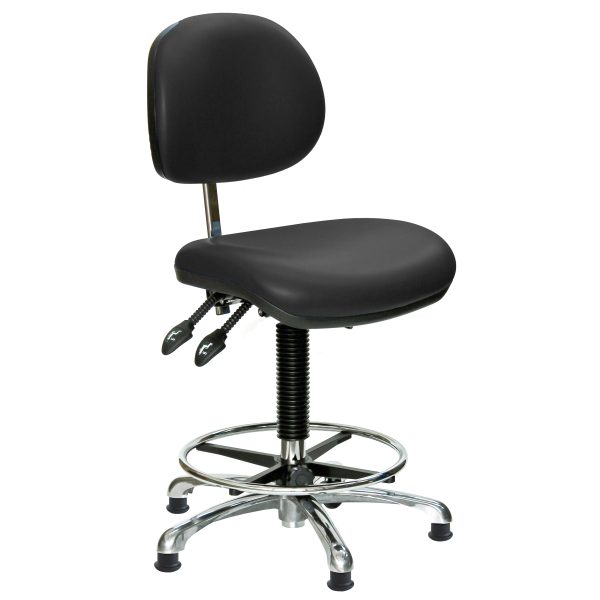 CR3 ERGONOMIC CLEANROOM LABORATORY CHAIR (HIGH)